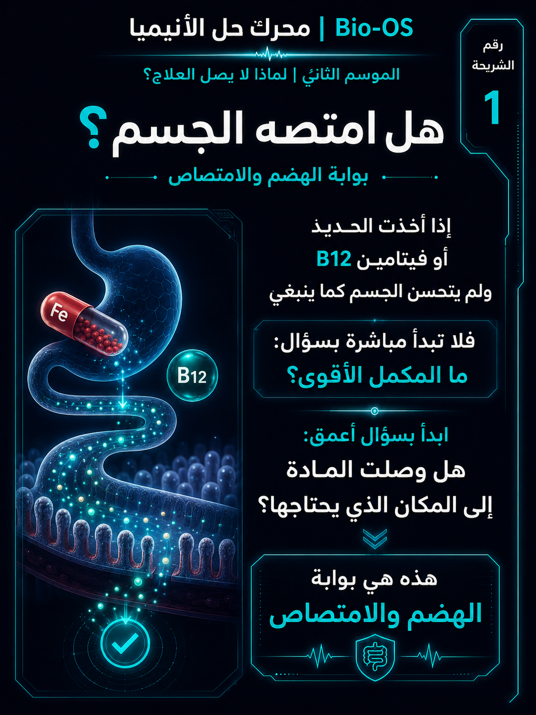 هل امتصه الجسم؟ — الشريحة 2