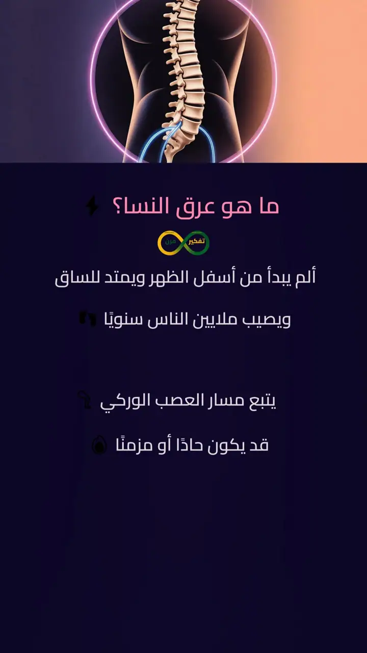 الشريحة 3 من 12: متلازمة عصب وركي وعرق نساء