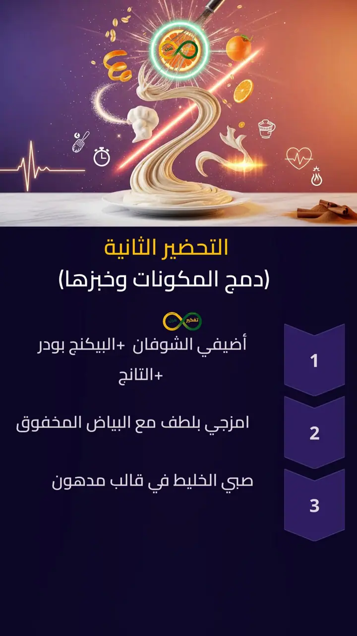 الشريحة 5 من 10: كيكة البرتقال الصحية بالشوفان