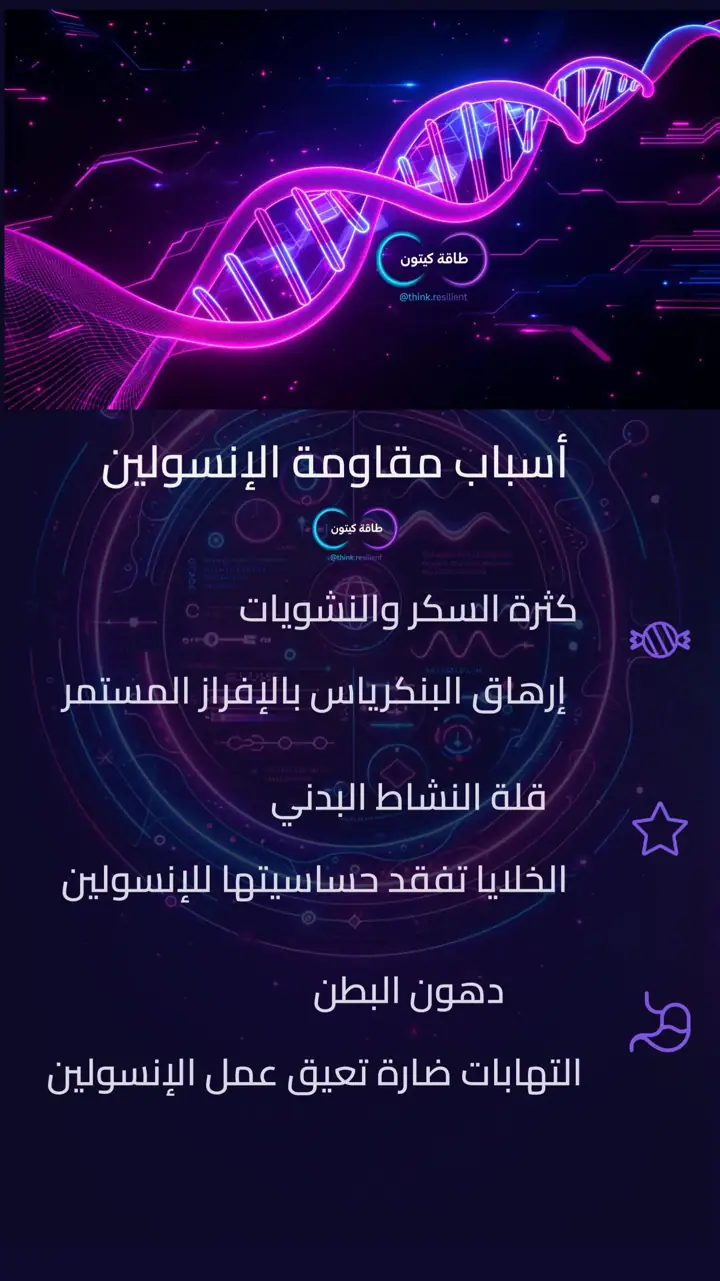 الشريحة 4 من 12: من مقاومة الإنسولين
