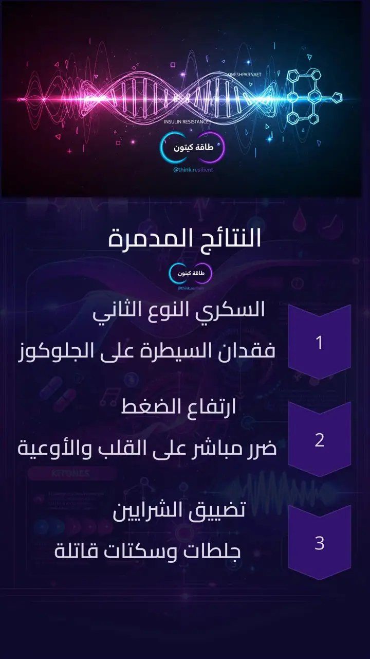 الشريحة 5 من 12: من مقاومة الإنسولين