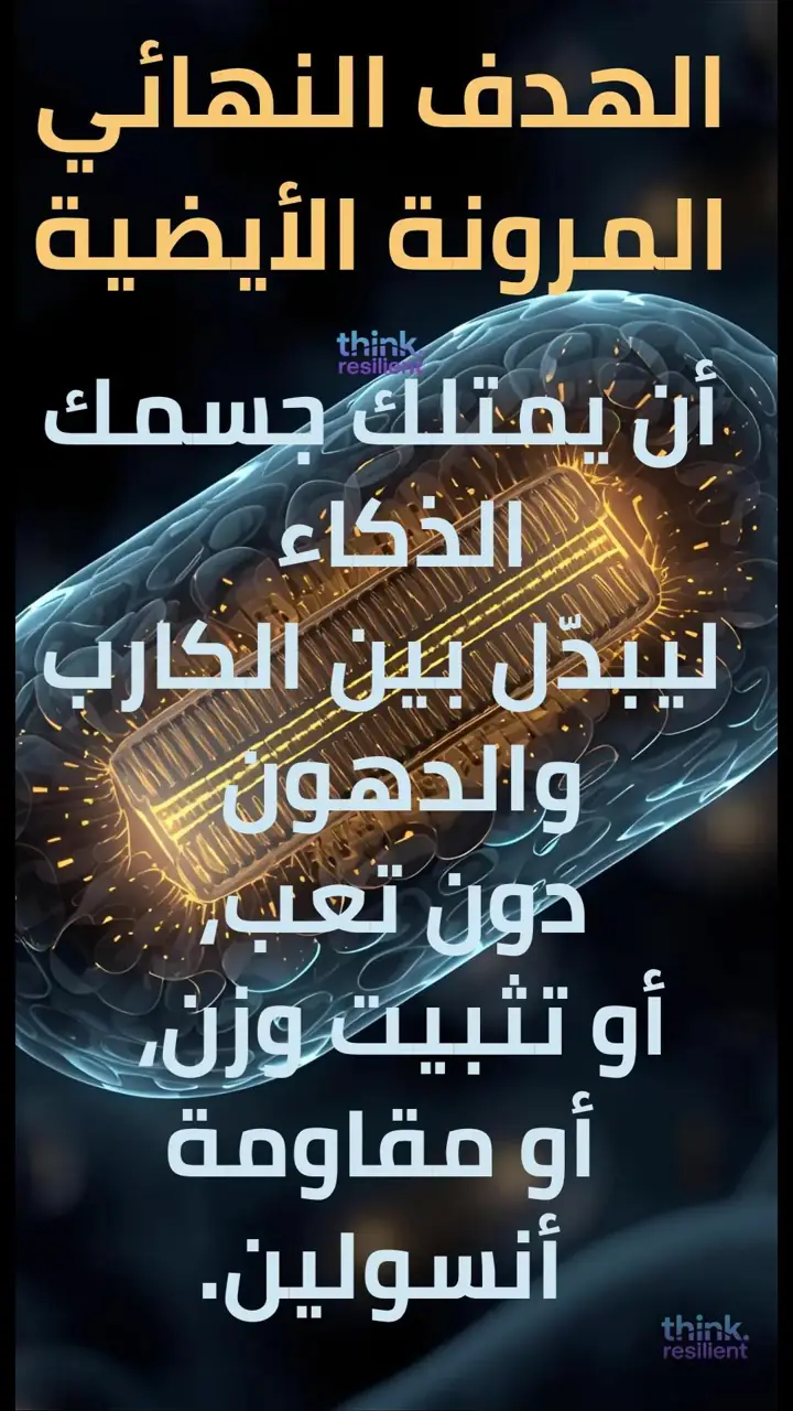 الشريحة 5 من 11: الذكاء الأيضي: تدريب الجسم على وقودَي الكارب والدهون