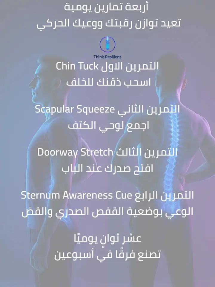الشريحة 10 من 18: القاتل الصامت في عالمنا الرقمي: وضعية الرأس