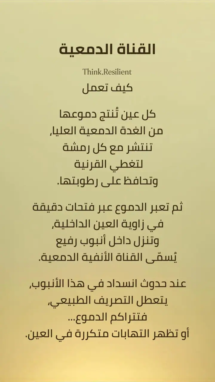 الشريحة 2 من 7: الدموع نظام دفاعي وترطيبي متكامل