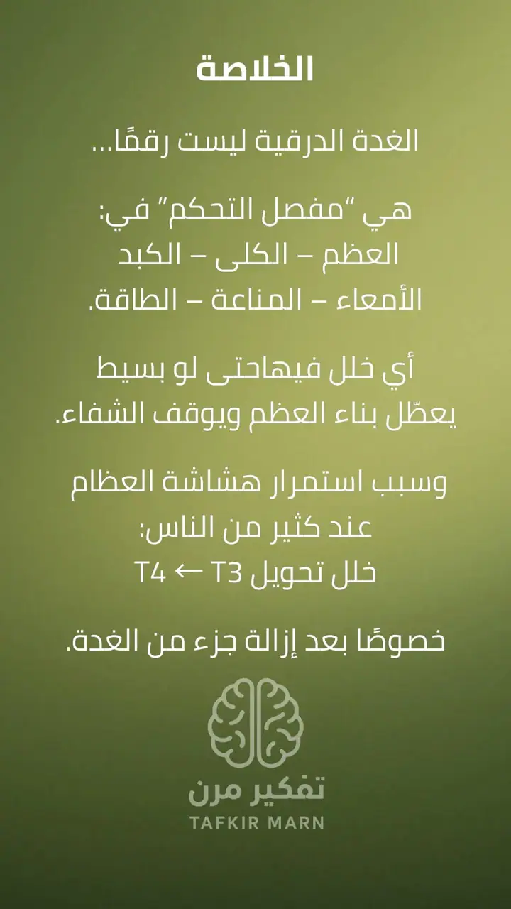 الشريحة 11 من 12: الغدة الدرقية: مفتاح البناء في الجسم