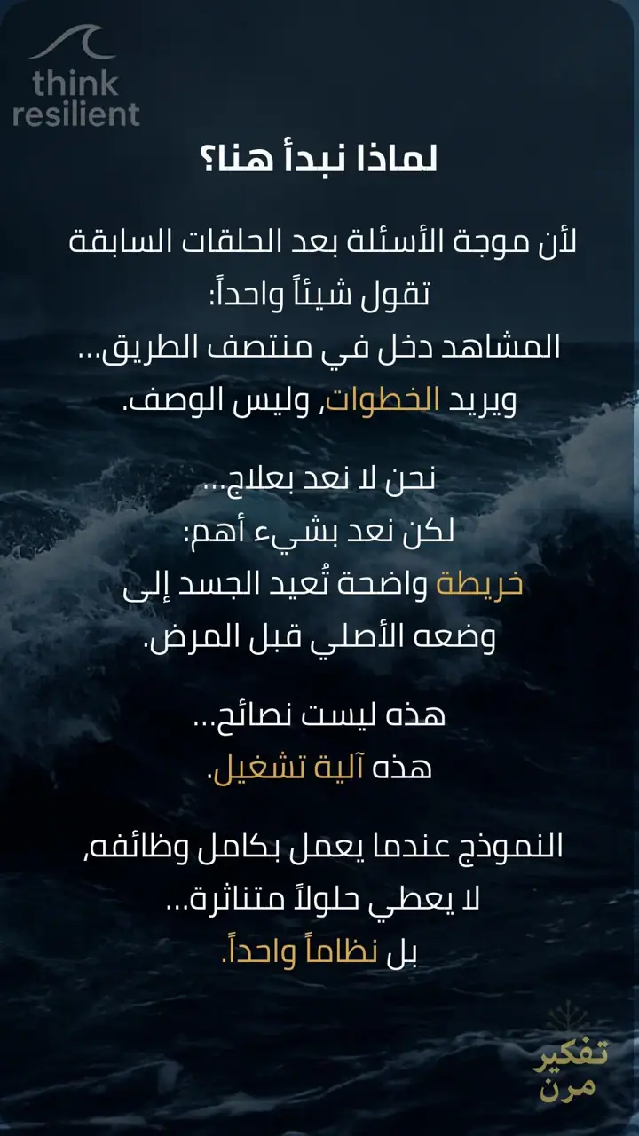 الشريحة 1 من 1: لماذا نبدأ هنا؟ النموذج