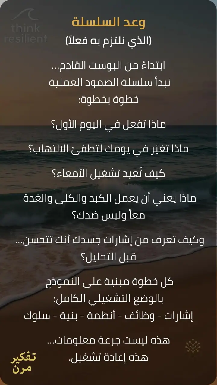 الشريحة 1 من 1: وعد السلسلة: سلسلة الصمود العملية