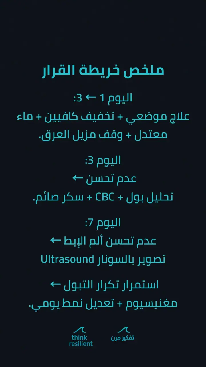 الشريحة 8 من 9: خريطة تقييم ألم تحت الإبط