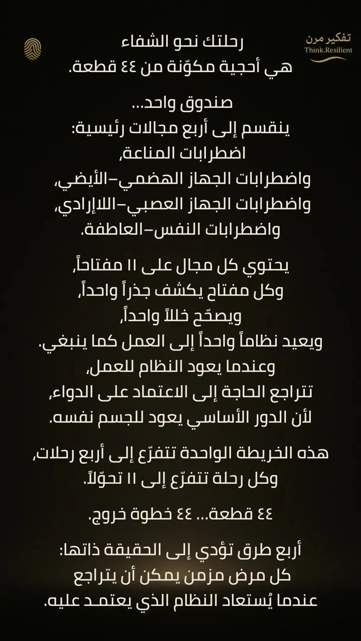 الشريحة 1 من 1: رحلتك نحو الشفاء: أحجية من 44 قطعة