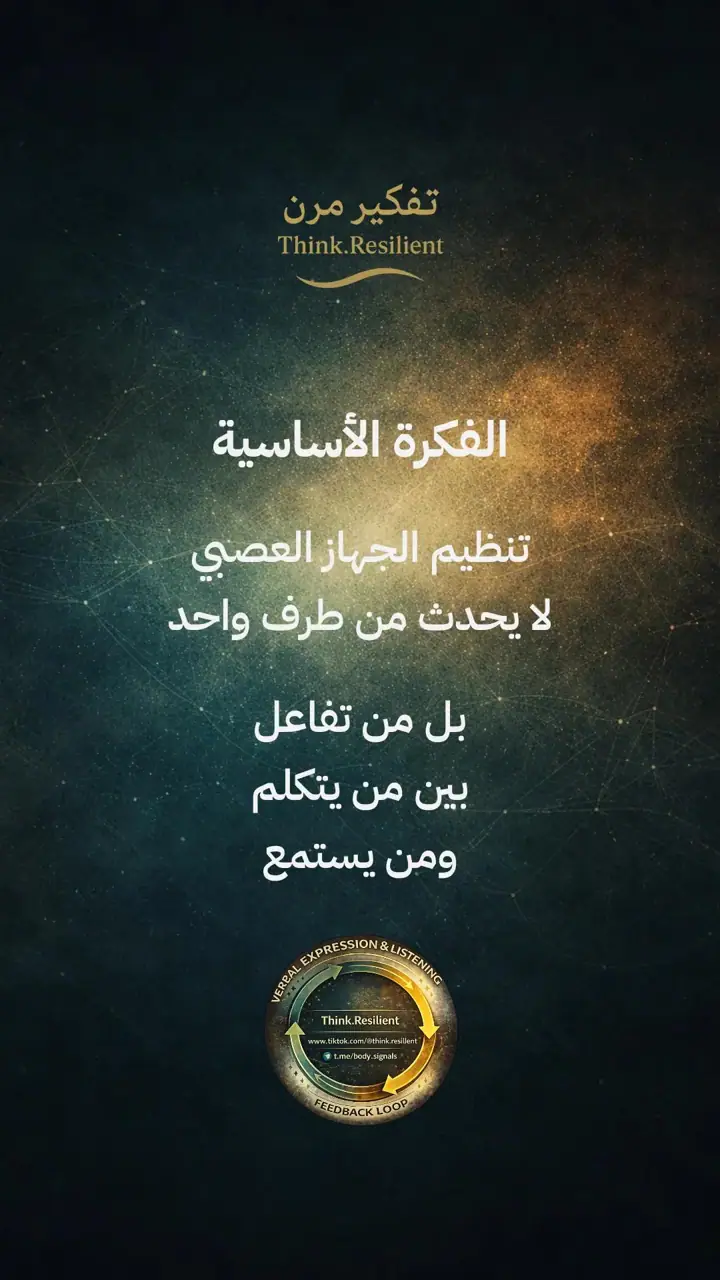 الشريحة 2 من 19: التعبير اللفظي والاستماع الفعّال لتنظيم الجهاز العصبي