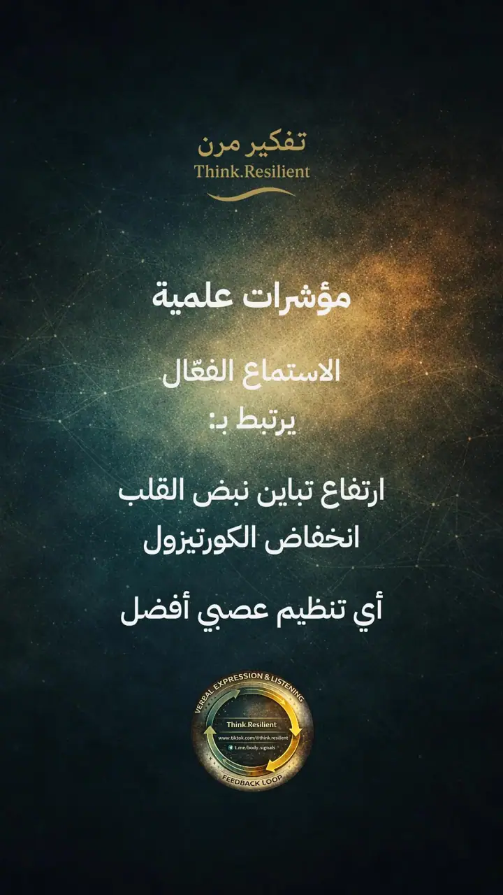 الشريحة 15 من 19: التعبير اللفظي والاستماع الفعّال لتنظيم الجهاز العصبي