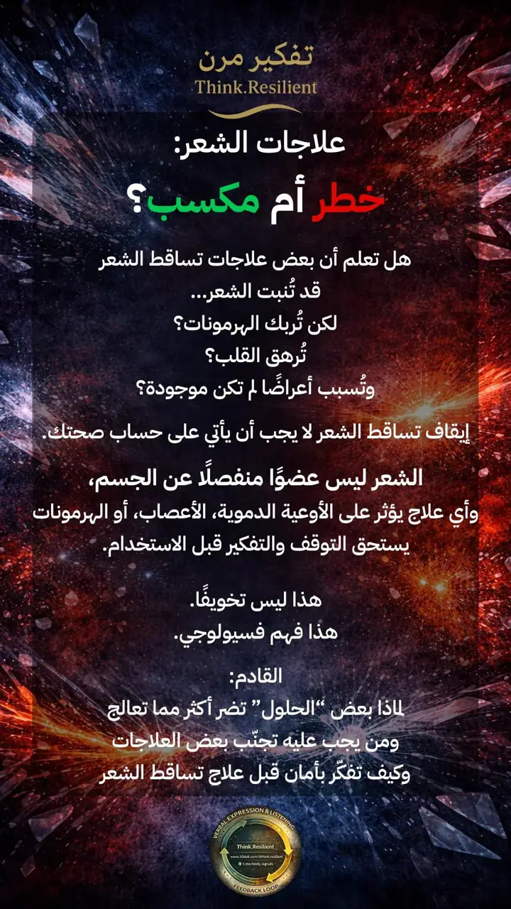 الشريحة 1 من 1: هل تعلم أن بعض علاجات تساقط الشعر
