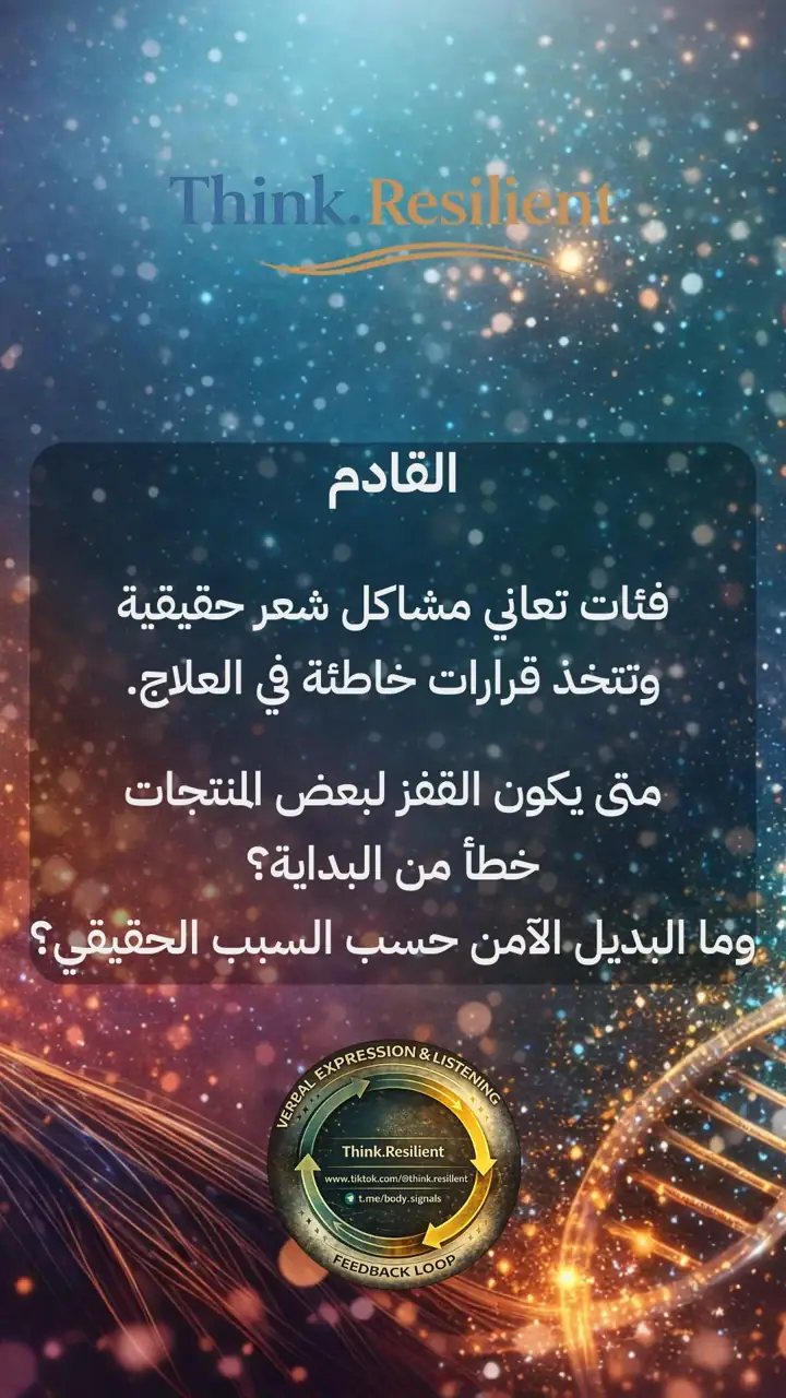 الشريحة 12 من 12: علاجات الشعر: خطر أم مكسب؟