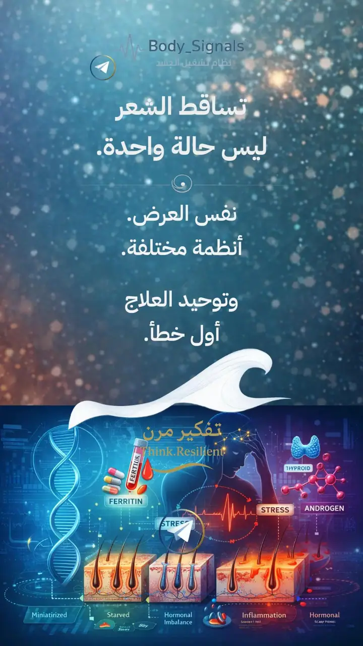 الشريحة 1 من 11: تساقط الشعر ليس حالة واحدة
