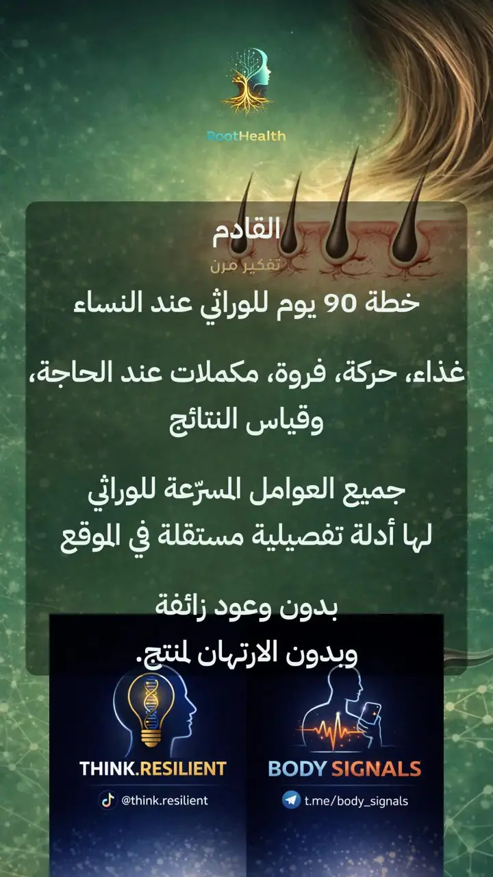 الشريحة 19 من 19: تساقط الشعر الوراثي عند النساء لا يُهزم بمنتج