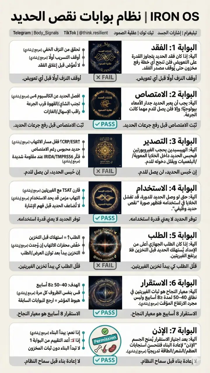 الشريحة 1 من 1: نظام بوابات نقص الحديد IRON OS