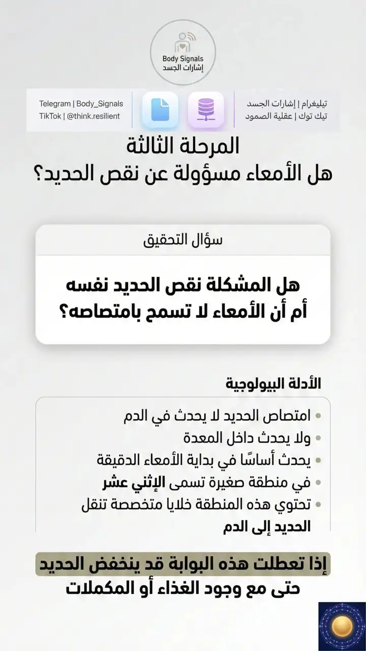 الشريحة 4 من 7: هل الأمعاء تمنع امتصاص الحديد