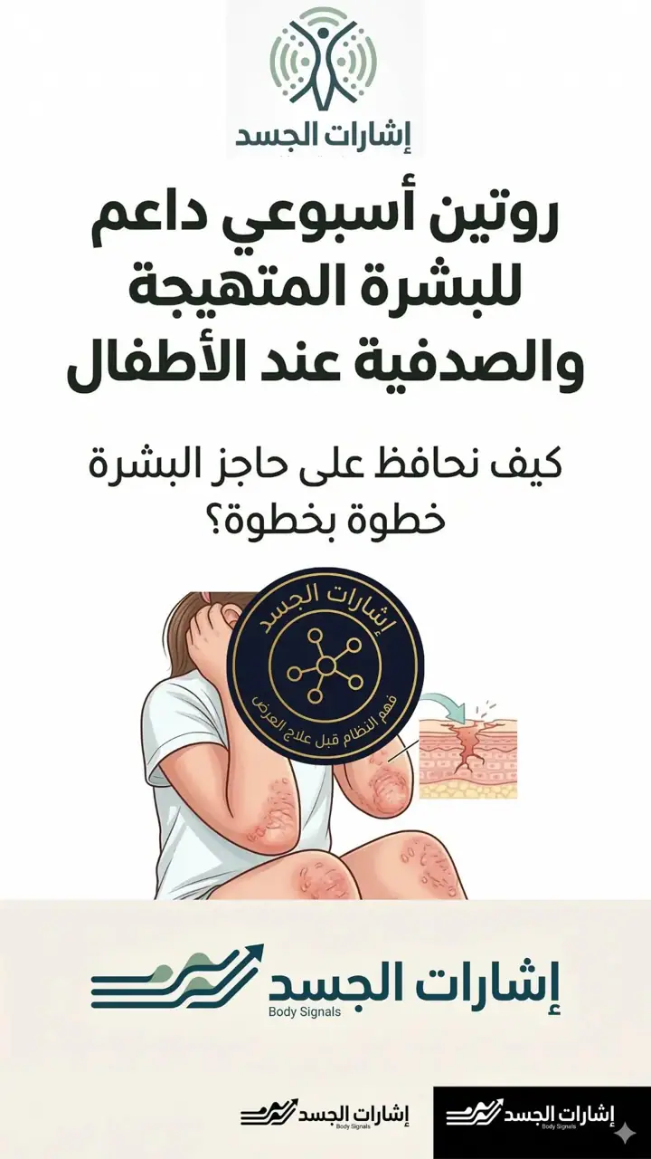 الشريحة 1 من 8: بشرة متهيجة وصدفية عند الأطفال