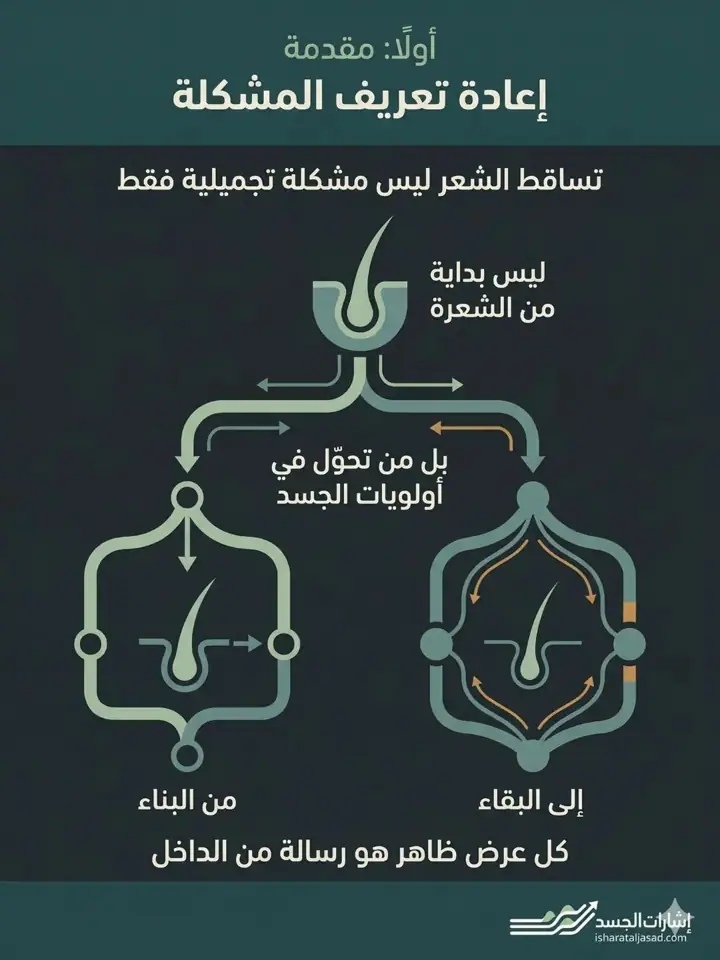 الشريحة 1 من 16: إعادة تعريف مشكلة تساقط الشعر