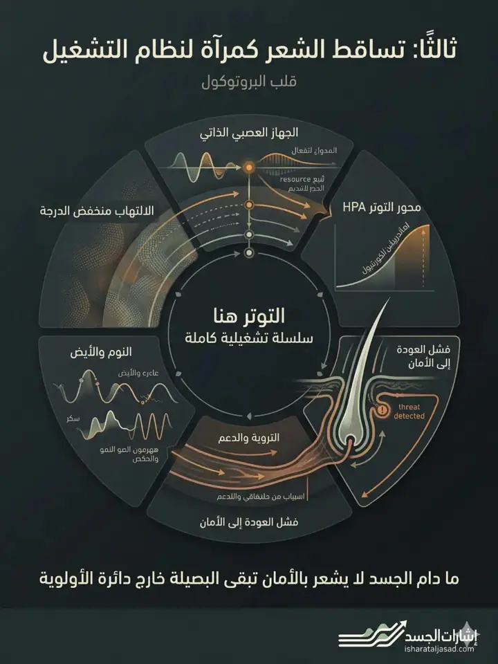 الشريحة 3 من 16: إعادة تعريف مشكلة تساقط الشعر