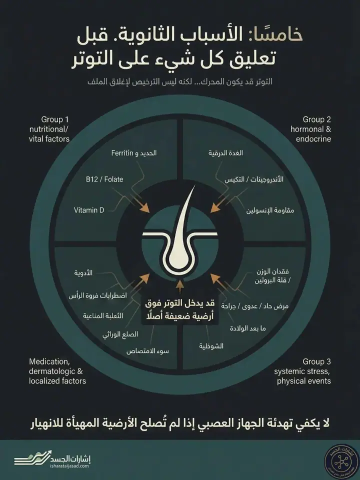 الشريحة 5 من 16: إعادة تعريف مشكلة تساقط الشعر