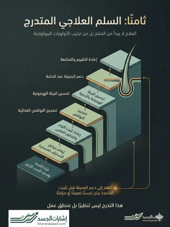 الشريحة 8 من 16: إعادة تعريف مشكلة تساقط الشعر
