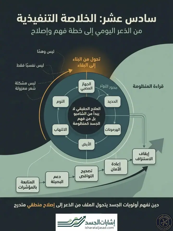 الشريحة 16 من 16: إعادة تعريف مشكلة تساقط الشعر