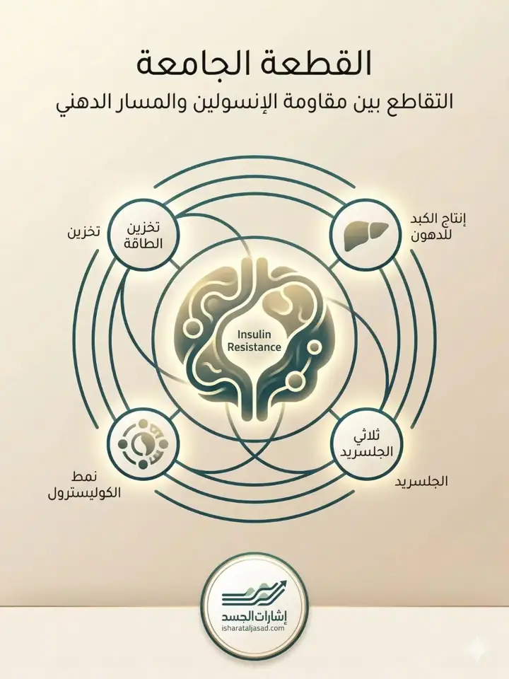 الشريحة 1 من 11: القطعة الجامعة: التقاطع بين مقاومة الإنسولين والمسار الدهني
