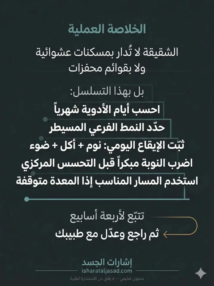 الشريحة 17 من 17: الشقيقة ليست صداعًا عاديًا