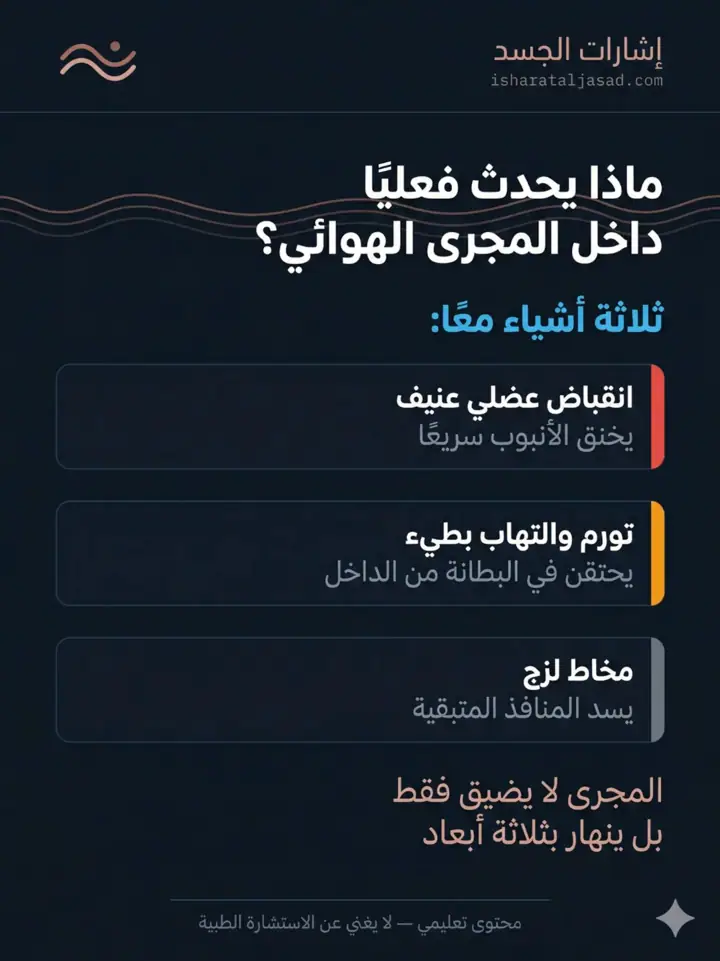 الشريحة 2 من 20: الربو ليس صفيرًا فقط