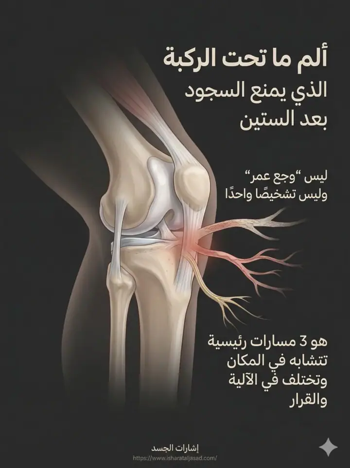 الشريحة 1 من 20: ألم ما تحت الركبة
