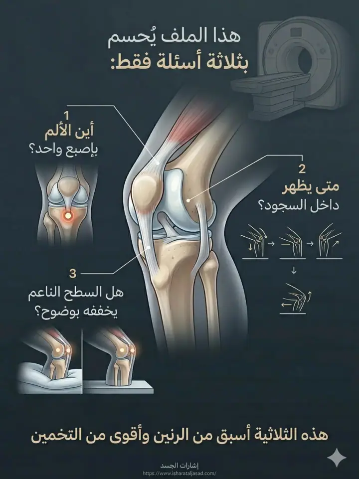 الشريحة 3 من 20: ألم ما تحت الركبة