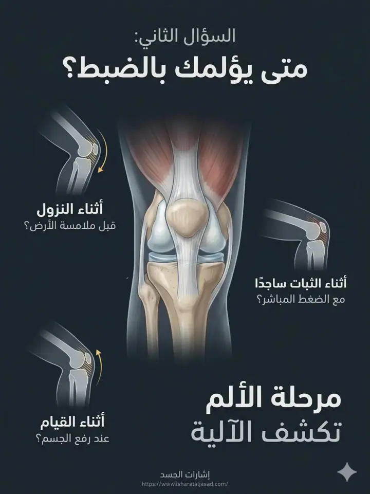 الشريحة 5 من 20: ألم ما تحت الركبة