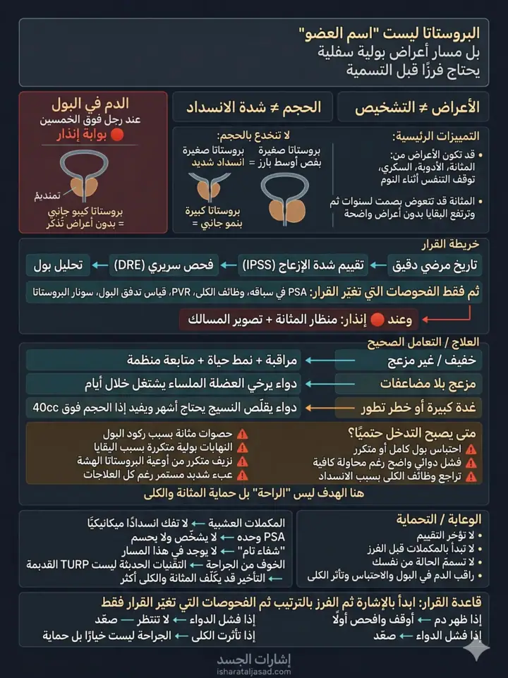 الشريحة 1 من 1: البروستاتا ليست اسمًا يكفي لبدء العلاج
