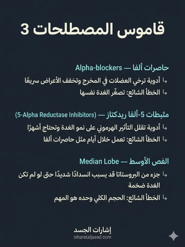 الشريحة 22 من 22: البروستاتا: من الإشارات إلى لحظة التدخل