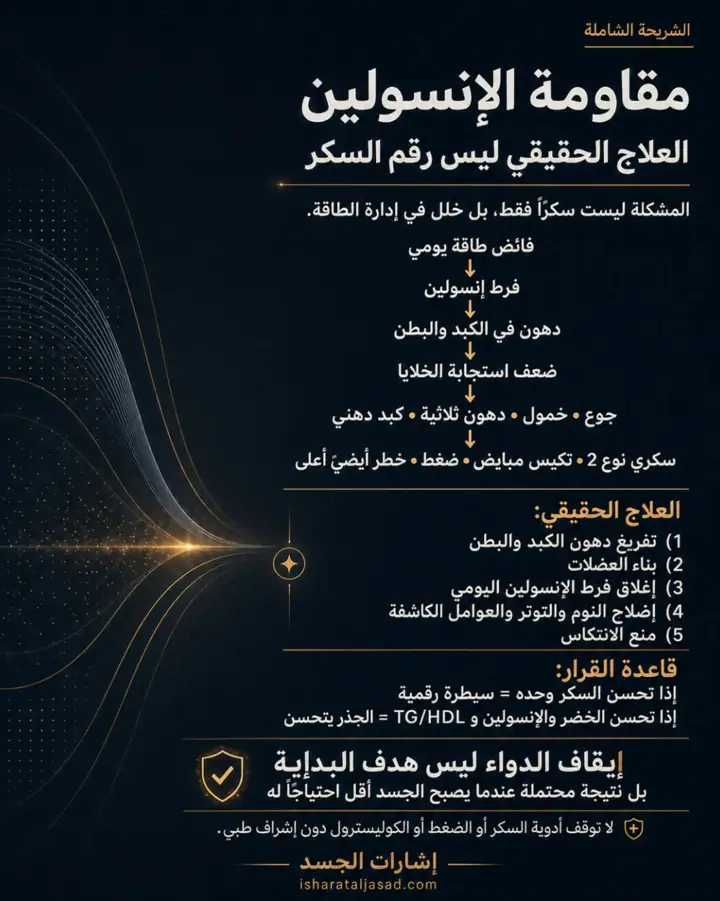 الشريحة 1 من 1: مقاومة الإنسولين ليست “سكر مرتفع” فقط