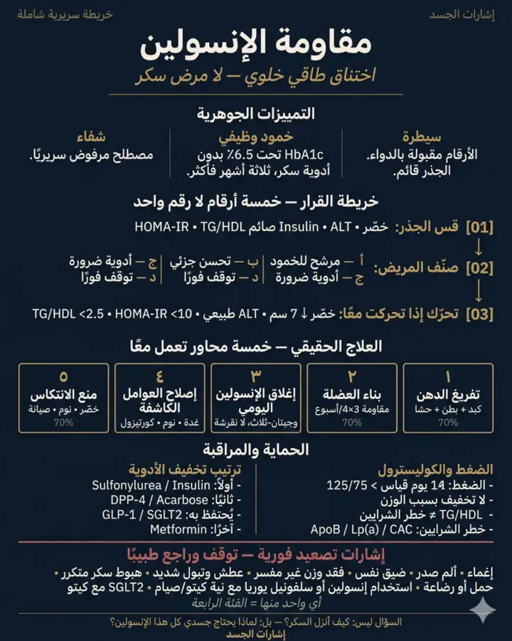 الشريحة 1 من 1: مقاومة الإنسولين ليست “سكر مرتفع” فقط