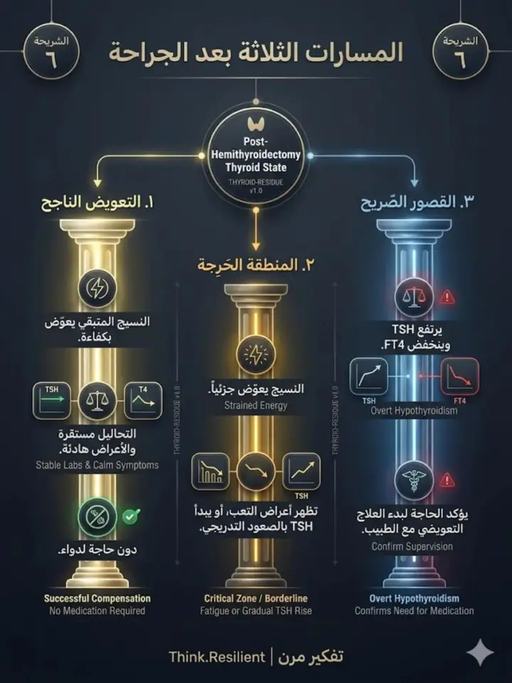 الشريحة 6 من 7: بعد إزالة جزء من الغدة الدرقية: هل بقاياها تكفي؟
