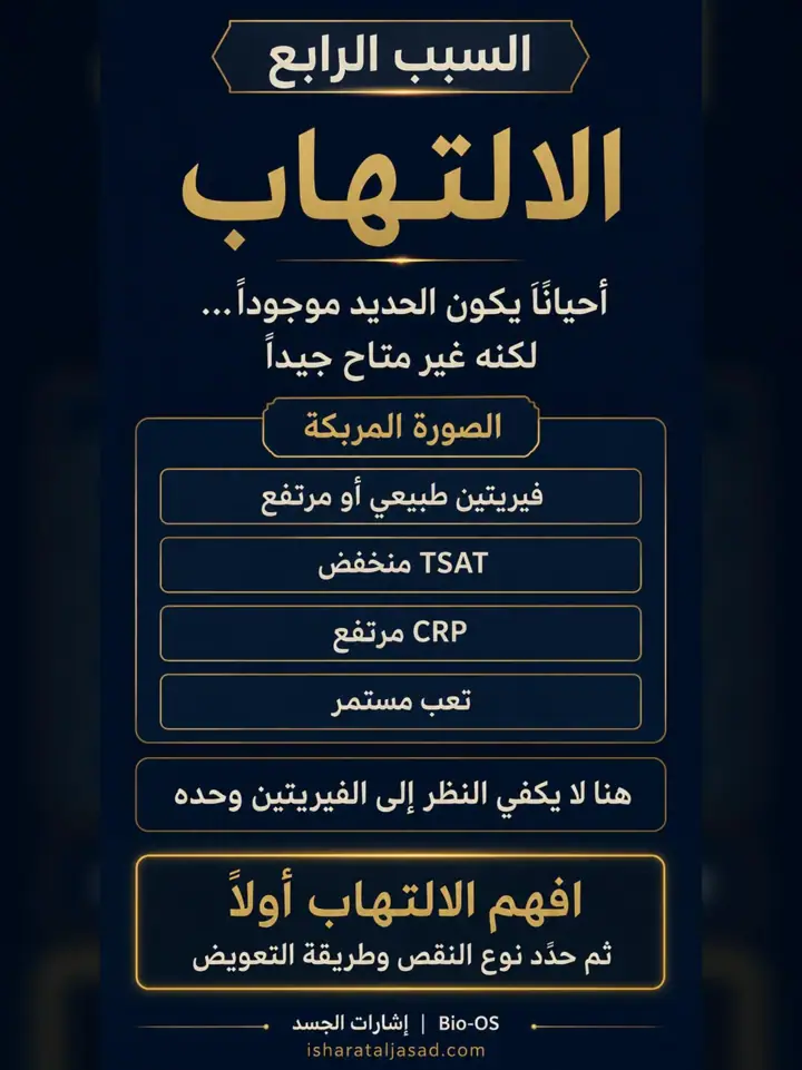 الشريحة 5 من 7: إذا أخذتِ الحديد وما زالت الأنيميا ترجع