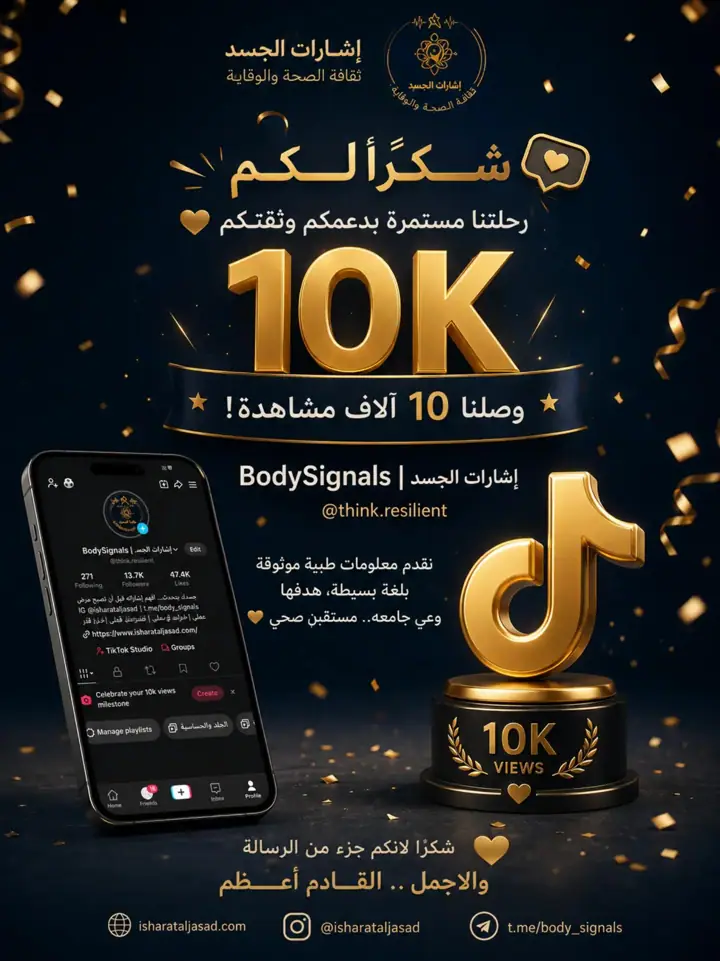 الشريحة 1 من 1: شكرًا لكم: وصلنا إلى 10 آلاف مشاهدة