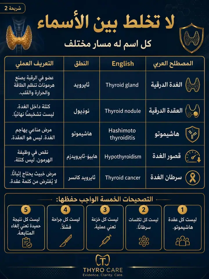 الشريحة 3 من 7: الغدة الدرقية ليست مجرد تحليل أو رقم في تقرير