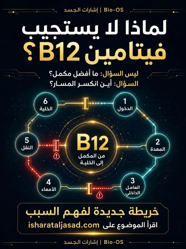 الشريحة 1 من 1: لماذا لا يستجيب فيتامين B12؟ خريطة جديدة