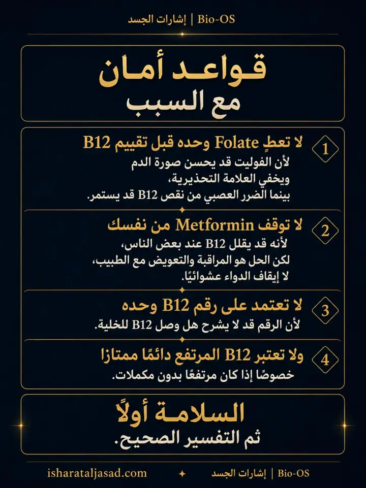 الشريحة 9 من 10: لماذا لا يستجيب فيتامين B12؟
