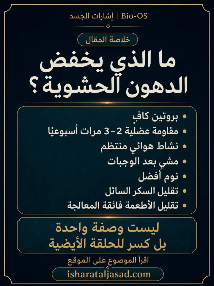 الشريحة 5 من 5: الدهون الحشوية ليست مجرد “كرش” أو رقم على الميزان
