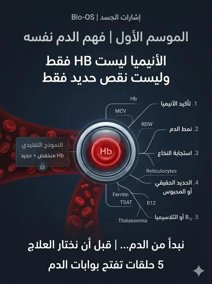 الشريحة 1 من 3: الأنيميا ليست HB فقط: فهم الدم نفسه
