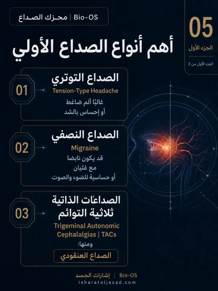 الشريحة 5 من 13: الصداع ليس نوعًا واحدًا