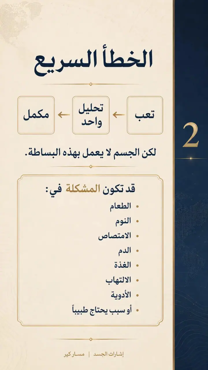 الشريحة 2 من 10: عندما يتعب الجسم… أين نبحث؟