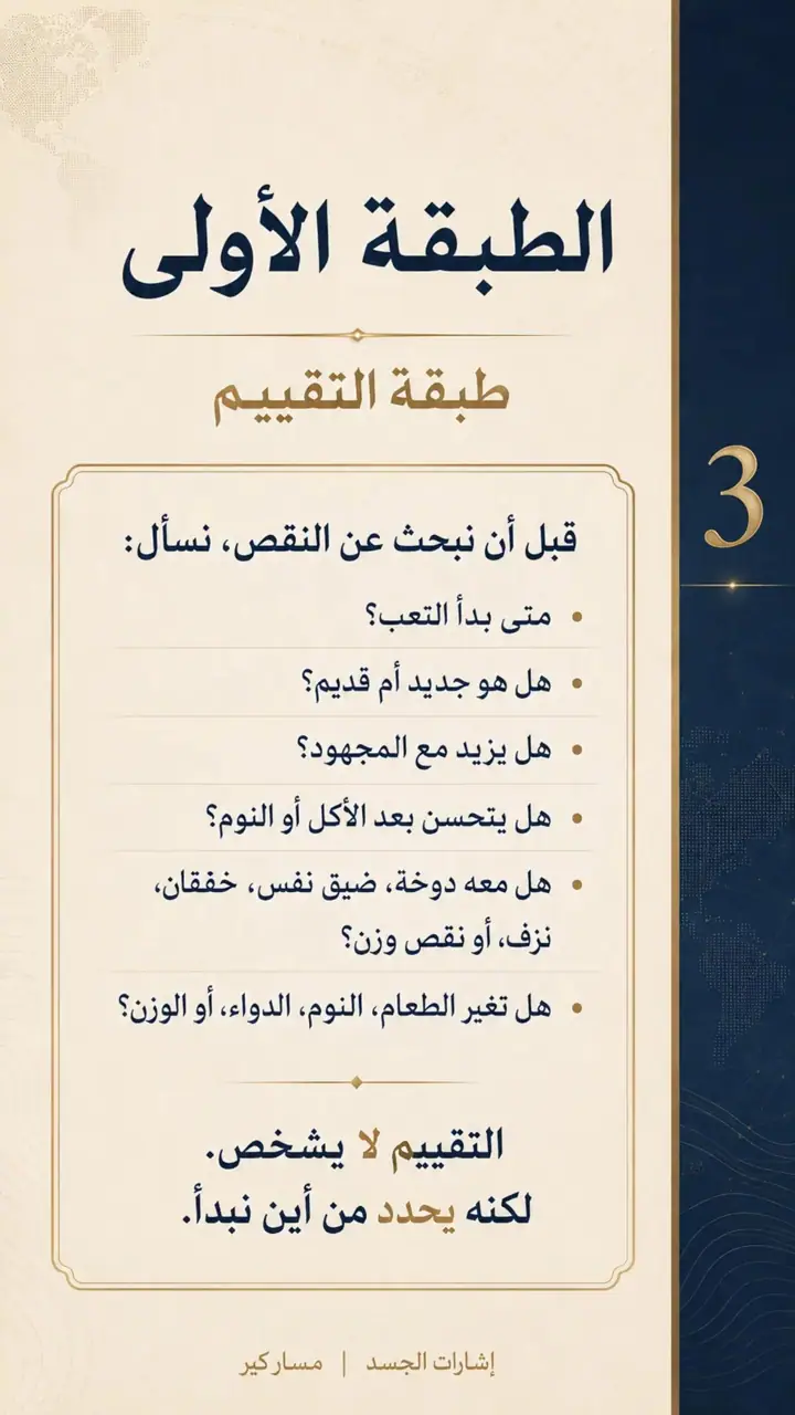 الشريحة 3 من 10: عندما يتعب الجسم… أين نبحث؟