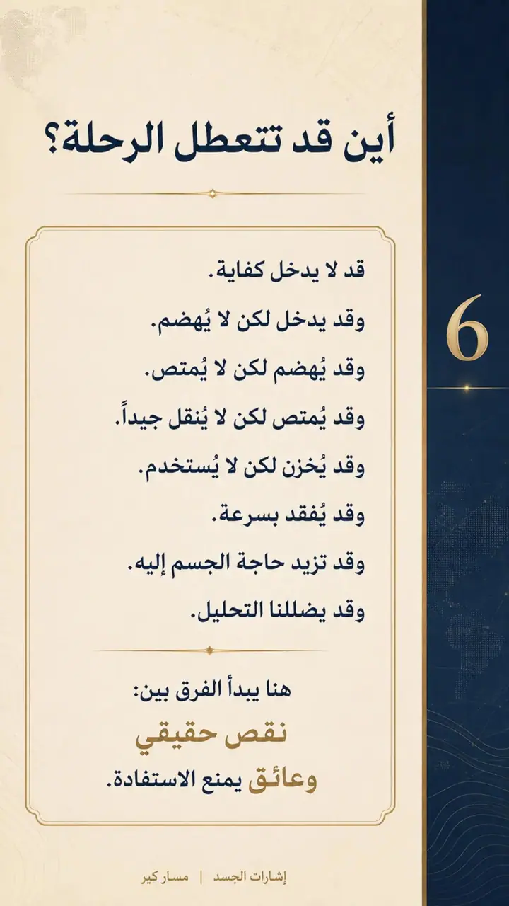 الشريحة 6 من 10: عندما يتعب الجسم… أين نبحث؟