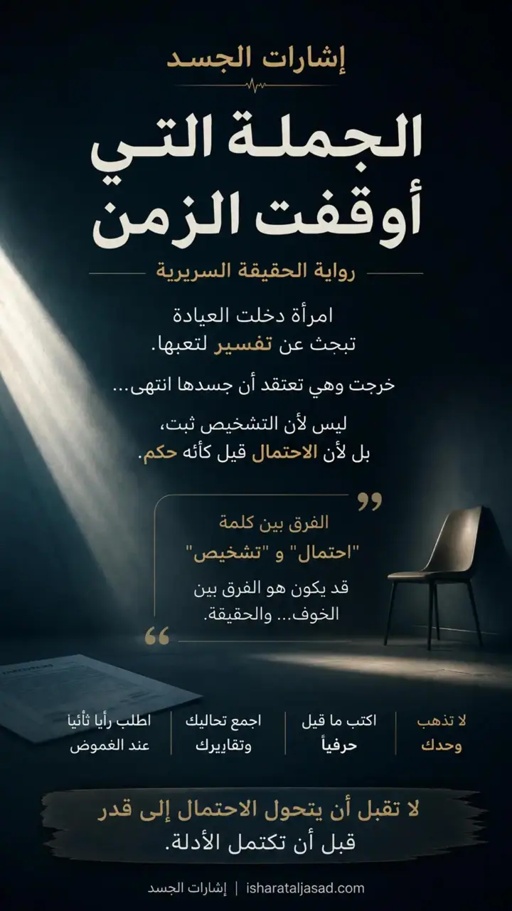 الشريحة 1 من 9: الجملة التي أوقفت الزمن: الوهن العضلي